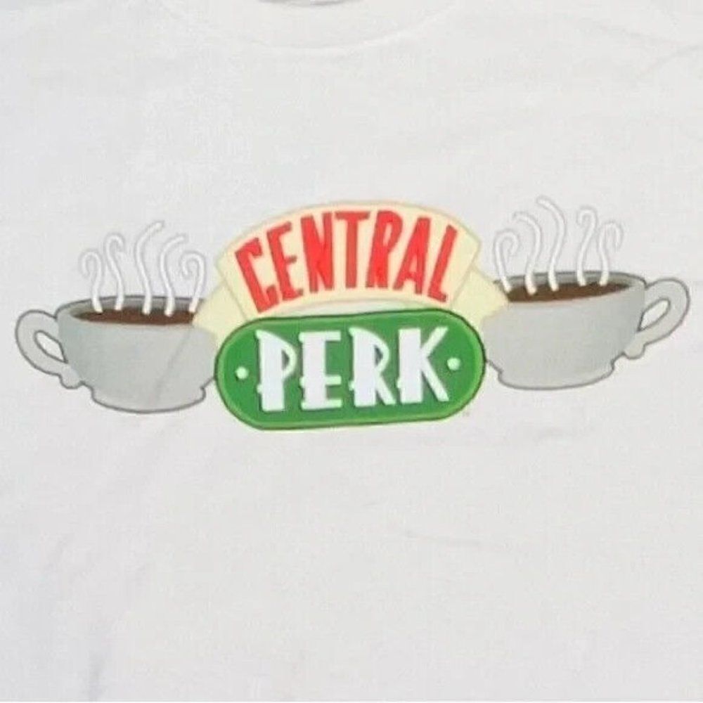 Ripple Junction Central Perk Friends Show White T-Shirt Unisex Medium New